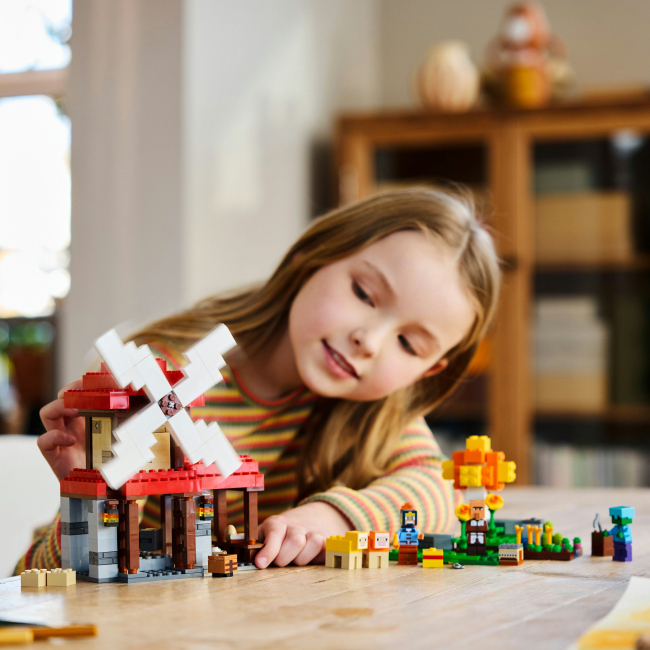 Конструкторы LEGO - Конструктор LEGO Minecraft Ферма с ветряной мельницей (21262)#6