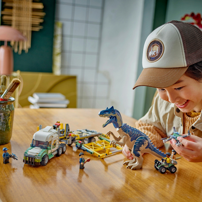 Конструкторы LEGO - Конструктор LEGO Jurassic World Миссии динозавров: Грузовик для перевозки аллозавра (76966)#6