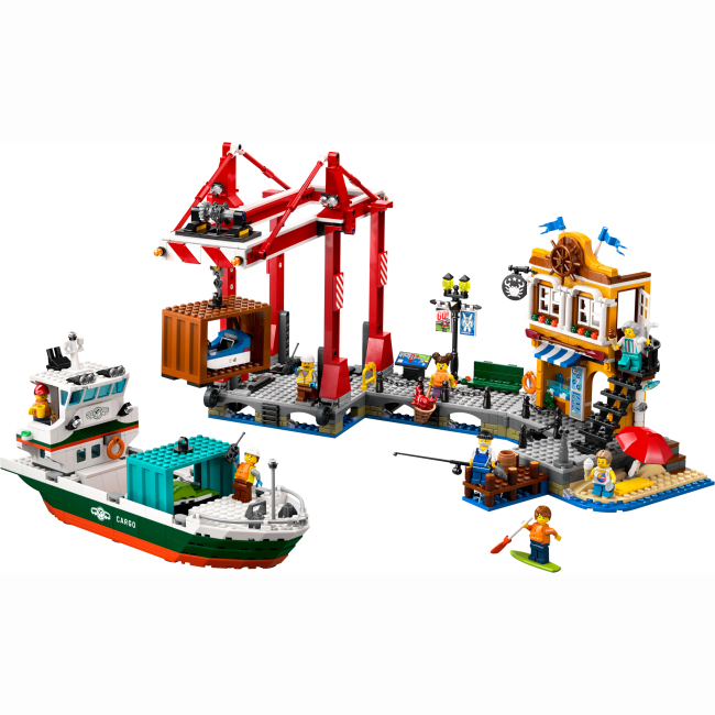 Конструкторы LEGO - ​Конструктор LEGO City Морская гавань с грузовым судном (60422)#2