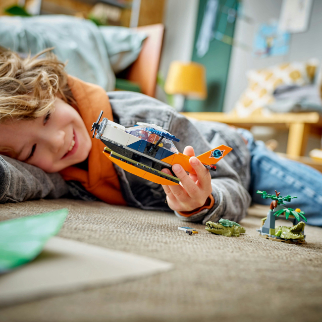 Конструкторы LEGO - Конструктор LEGO City Водный самолет для исследования джунглей (60425)#5