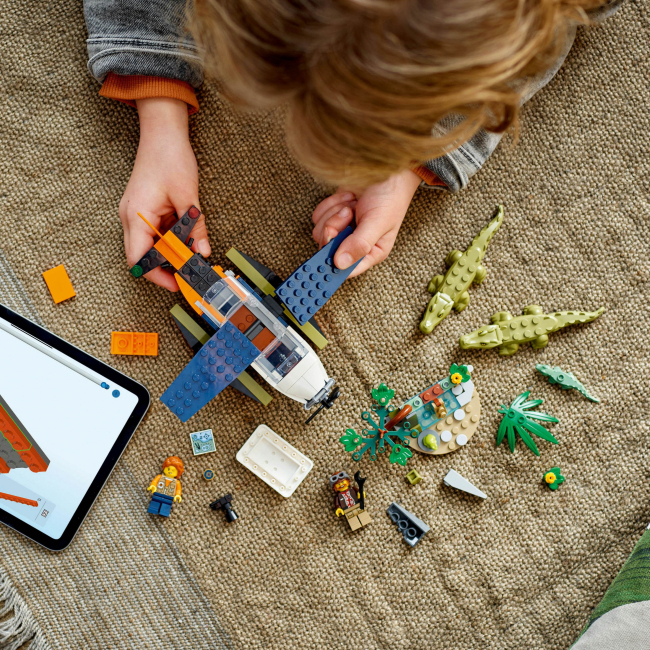 Конструкторы LEGO - ​Конструктор LEGO City Водный самолет для исследования джунглей (60425)#6