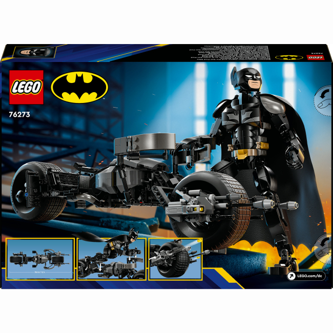 Конструктори LEGO - Конструктор LEGO DC Batman Фігурка Бетмена для складання і бетцикл (76273)#3