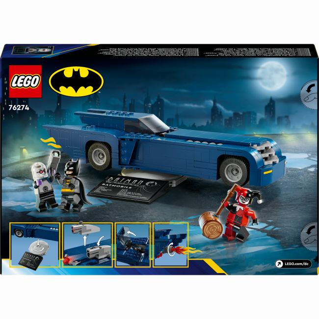 Конструкторы LEGO - Конструктор LEGO DC Batman Бэтмен на бетмобиле против Харли Квин и Мистера Фриза (76274)#3