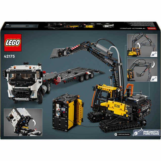 Конструкторы LEGO - Конструктор LEGO Technic Грузовик Volvo FMX и Электрический экскаватор EC230 (42175)#3