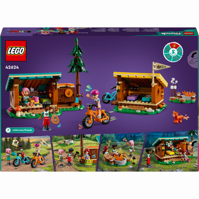 Конструкторы LEGO - Конструктор LEGO Friends Уютные избушки в приключенческом лагере (42624)#3