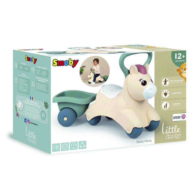 Развивающие игрушки - Каталка Smoby Little Пони с прицепом (140502)#2