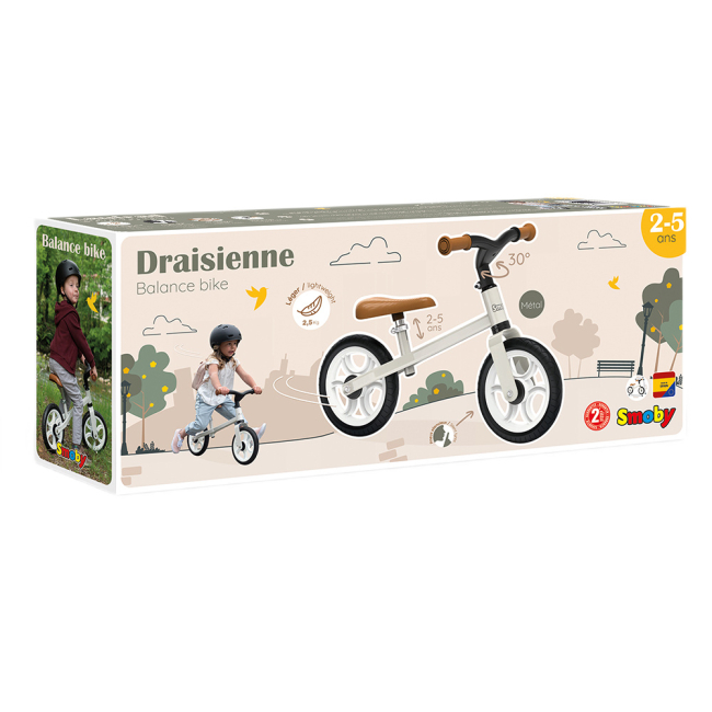 Беговелы - Беговел Smoby металлический серый (770210)#2