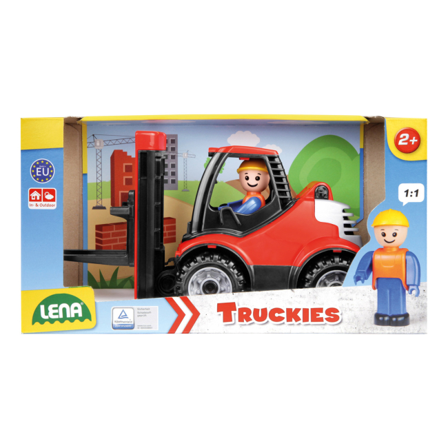 Машинки для малышей - Погрузчик Lena Truckies Вилочный (1627)#4