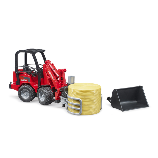 Транспорт и спецтехника - Мини-погрузчик Bruder Schaffer Compact 2630 (02192)#3