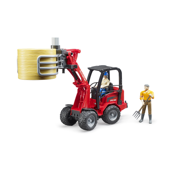 Транспорт и спецтехника - Мини-погрузчик Bruder Schaffer Compact 2630 (02192)#8