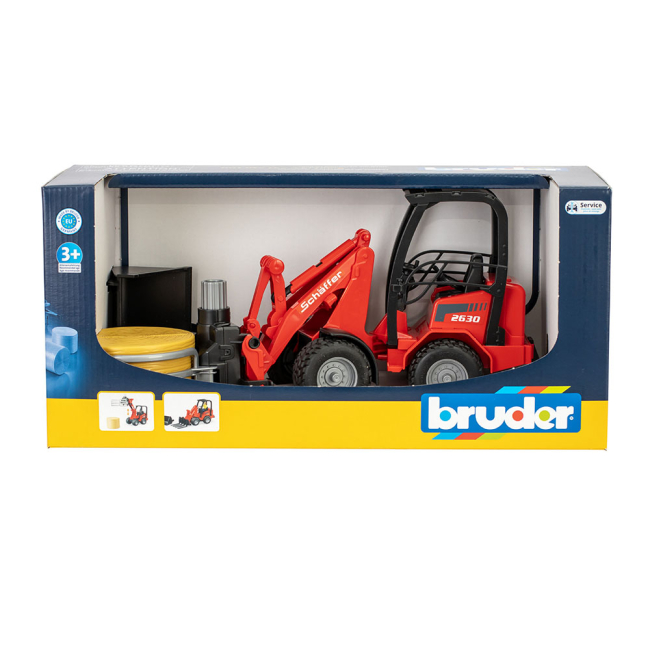 Транспорт и спецтехника - Мини-погрузчик Bruder Schaffer Compact 2630 (02192)#9