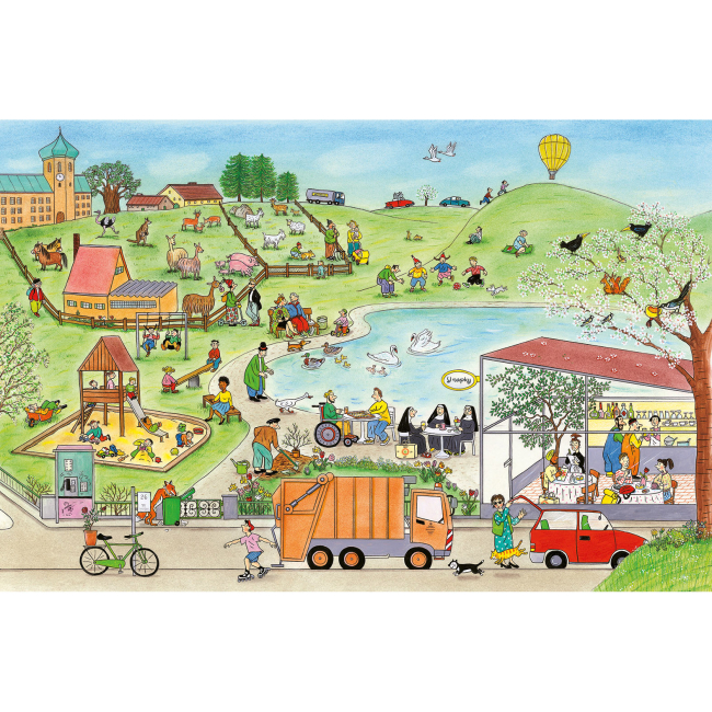 Книги-картинки для детей (2-6 лет) - Книжка «Весняний вімельбух» Ротраут Сузанне Бернер (9786178253851)#2