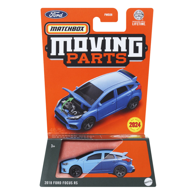 Автомоделі - Автомодель Matchbox Moving parts 2018 Ford Focus RS (FWD28/HVM82)#3
