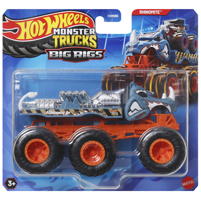 Автомоделі - Автомодель Hot Wheels Monster Trucks Супер-тягач Rhinomite (HWN86/5)#4