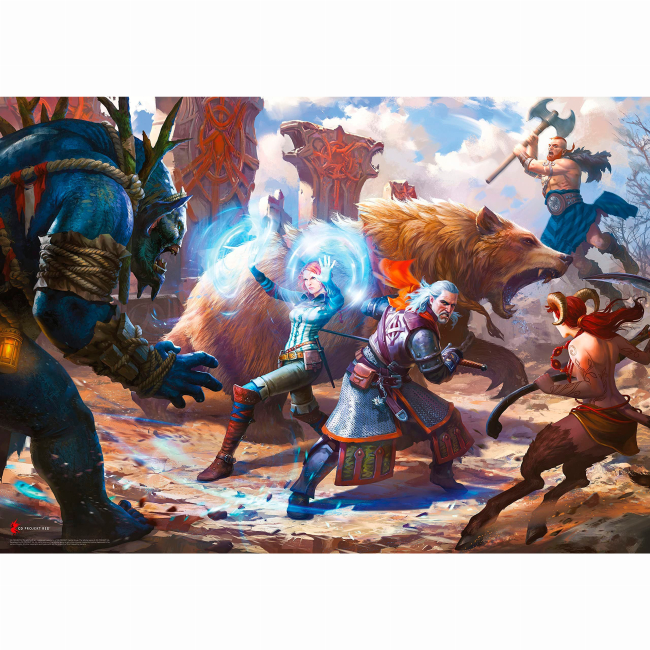 Пазли - Пазл GoodLoot Witcher: Geralt and Triss in Battle 1000 елементів (5908305233619)#2