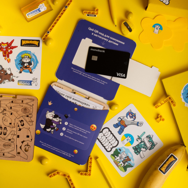 Електроніка для дітей - Дитяча платіжна карта monobank Universal Bank чорна (1504240000015)#6