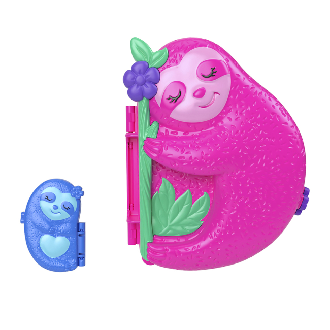 Куклы - Набор Polly Pocket Удивительный мир Сумочка ленивец (GKJ63/HRD40)#2