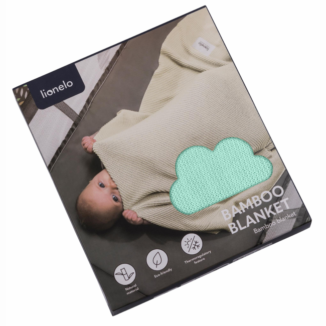 Товари для догляду - Ковдра Lionelo Bamboo blanket green mint (LO-BAMBOO BLANKET GREEN MINT) (5903771707091)#5