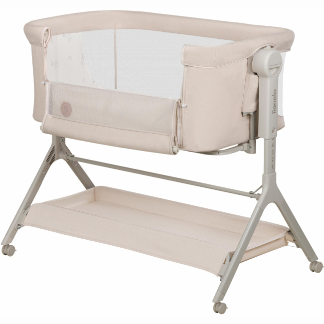 Манежі - Приставне ліжечко Lionelo Leonie Plus beige sand (LO-LEONIE PLUS BEIGE SAND) (5903771707879)#4