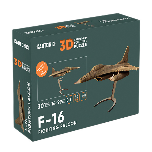 3D-пазли - 3D пазл Cartonic F-16 Fighting Falcon (CARTF16)#5