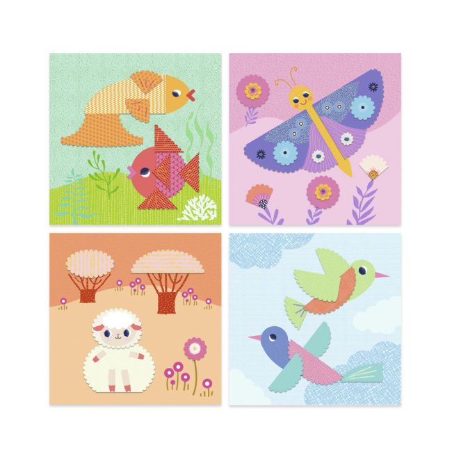 Наборы для творчества - Набор для создания коллажа DJECO Фигурные картинки (DJ09057)#3