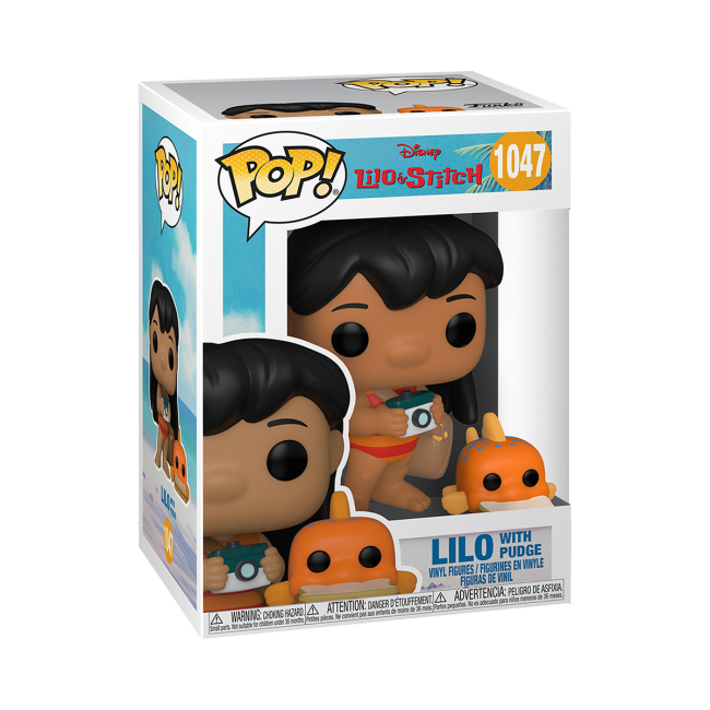 Фигурки персонажей - Фигурка Funko pop Disney Лило и Стич Лило с рыбкой (55621)#2