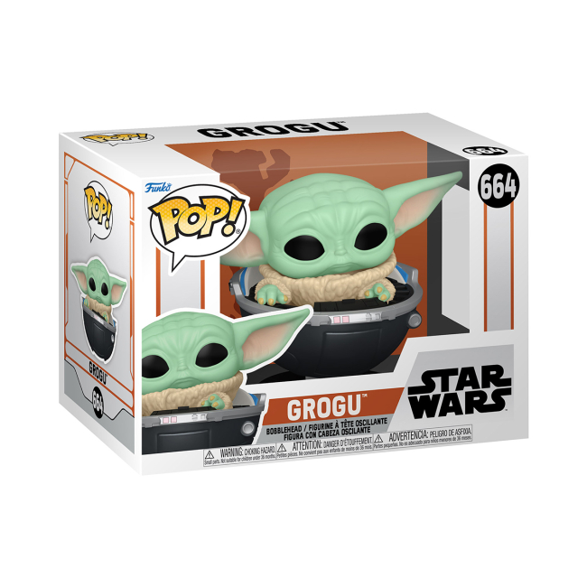 Фігурки персонажів - Фігурка Funko pop Star Wars Мандалорець Малюк Ґрогу у візочку (76551)#2