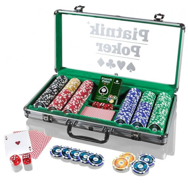 Настольные игры - Профессиональный набор для покера Piatnik в металлическом кейсе (9001890790393)#2