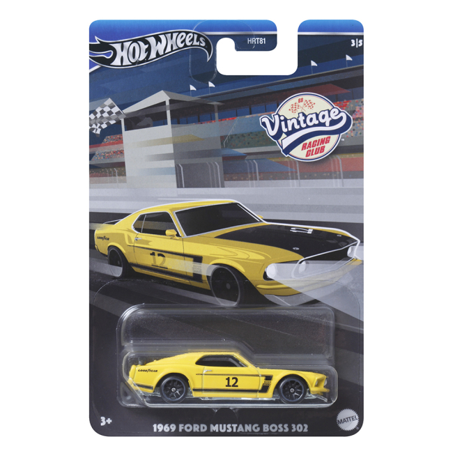 Автомодели - Автомодель Hot Wheels Vintage 1969 Ford Mustang Boss 302 (HRT81/HRV08)#4