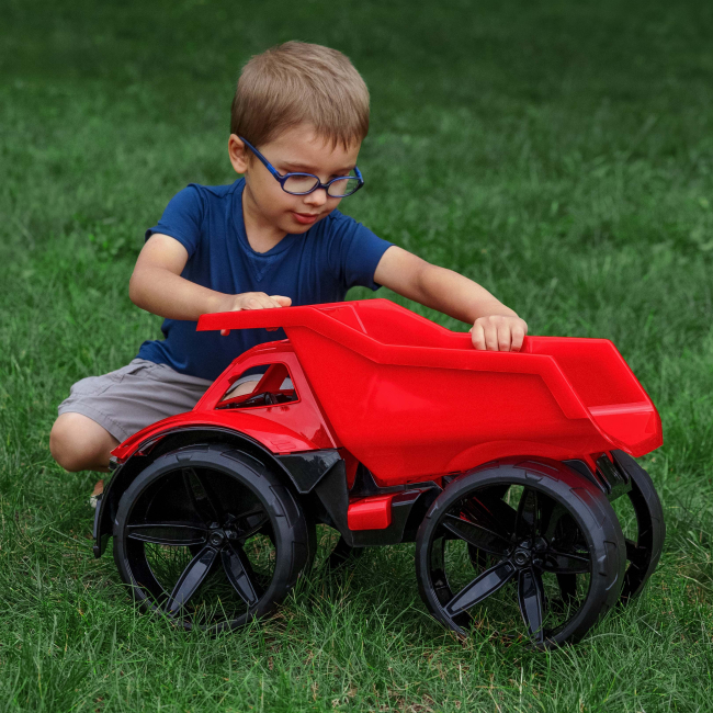 Машинки для малюків - Самоскид ​WADER Maximus червоний (64000)#3