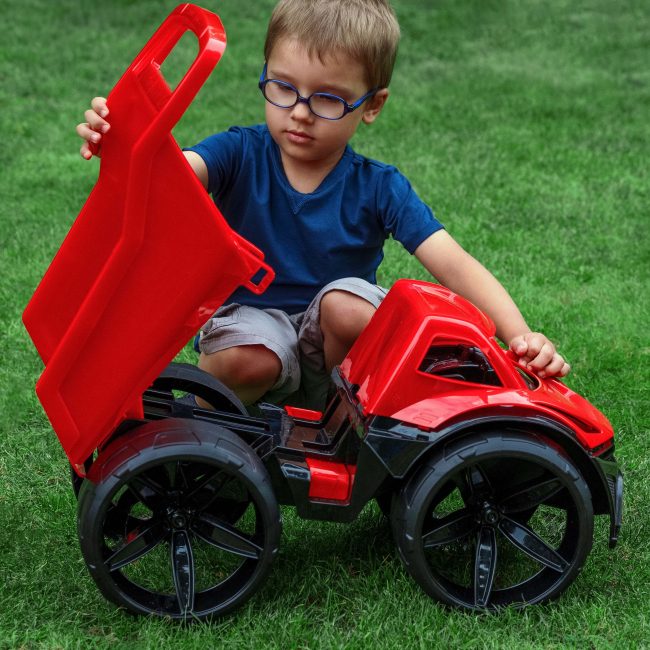 Машинки для малюків - Самоскид ​WADER Maximus червоний (64000)#4