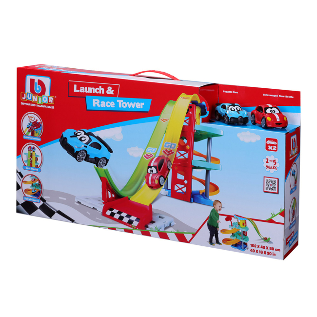 Автотреки - Игровой набор Bb Junior Гоночная башня с трамплином (16-88604)#5