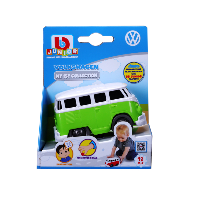 Машинки для малышей - Машинка BB Junior Volkswagen Samba зеленая (16-85134/1)#2
