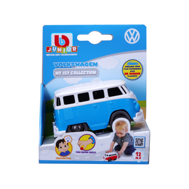 Машинки для малышей - Машинка BB Junior Volkswagen Samba блакитна (16-85134/2)#2