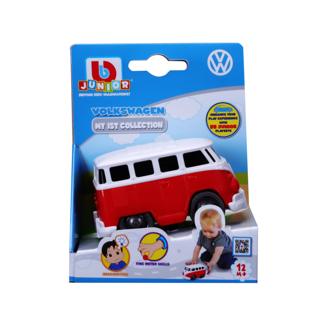 Машинки для малышей - Машинка BB Junior Volkswagen Samba красная (16-85134/3)#2