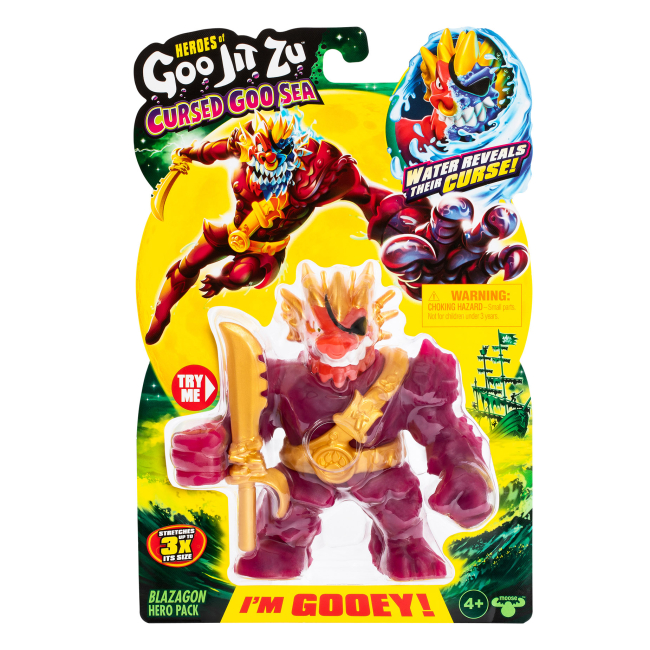 Антистресс игрушки - Стретч-антистресс Goo Jit Zu Cursed Goo Sea Блейзагон (123483)#2