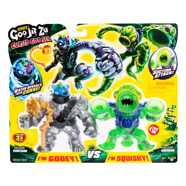 Антистресс игрушки - Набір стретч-антистресс Goo Jit Zu Cursed Goo Sea Пантаро и Сквидор (123486)#3