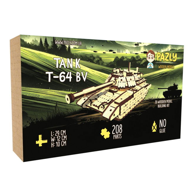 3D-пазли - Тривимірний пазл Pazly Танк Т-64 БВ (UPZ-0013)#6