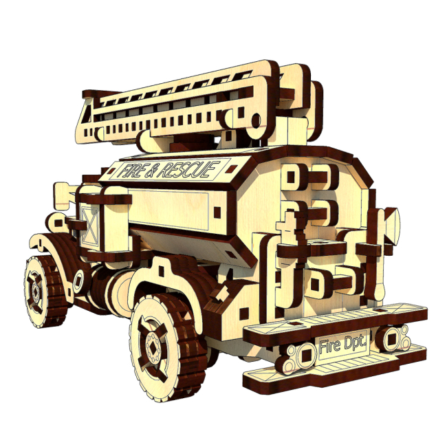 3D-пазли - Тривимірний пазл Pazly Пожежне авто (UPZ-0015)#5