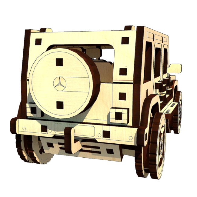 3D-пазли - Тривимірний пазл Pazly Мерседес Г-Класс (UPZ-0016)#5