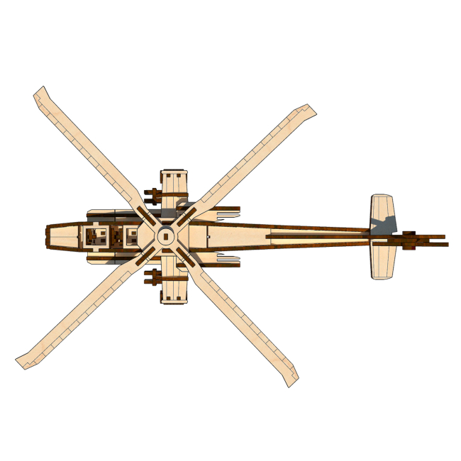 3D-пазли - Тривимірний пазл Pazly Гелікоптер (OPZ-0006)#5