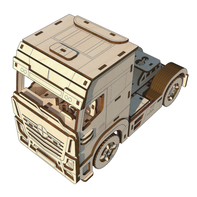 3D-пазли - Тривимірний пазл Pazly Вантажівка (OPZ-0010)#2