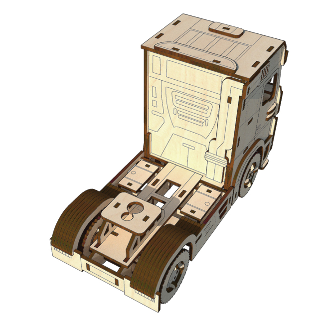 3D-пазли - Тривимірний пазл Pazly Вантажівка (OPZ-0010)#3