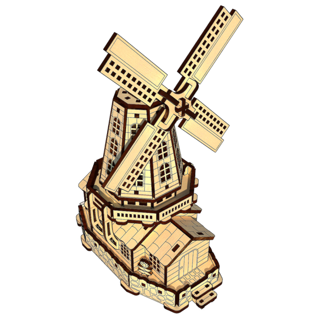 3D-пазлы - Трехмерный пазл Pazly Мельница (OPZ-0025)#2