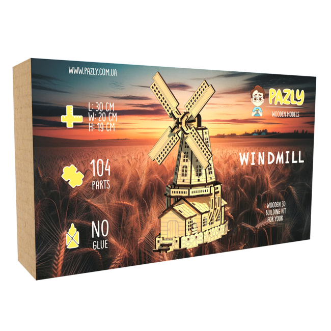 3D-пазлы - Трехмерный пазл Pazly Мельница (OPZ-0025)#3