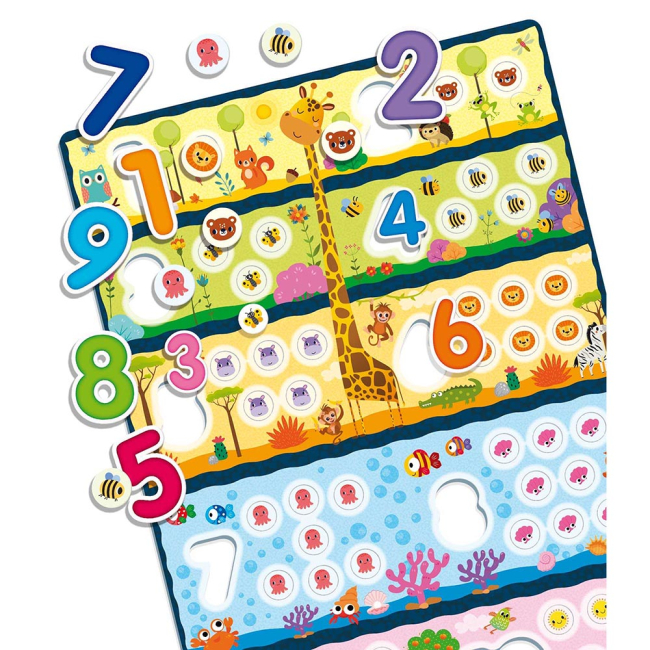 Развивающие игрушки - Развивающая игра Lisciani Тактильные цифры Монтессори (EX72453)#2