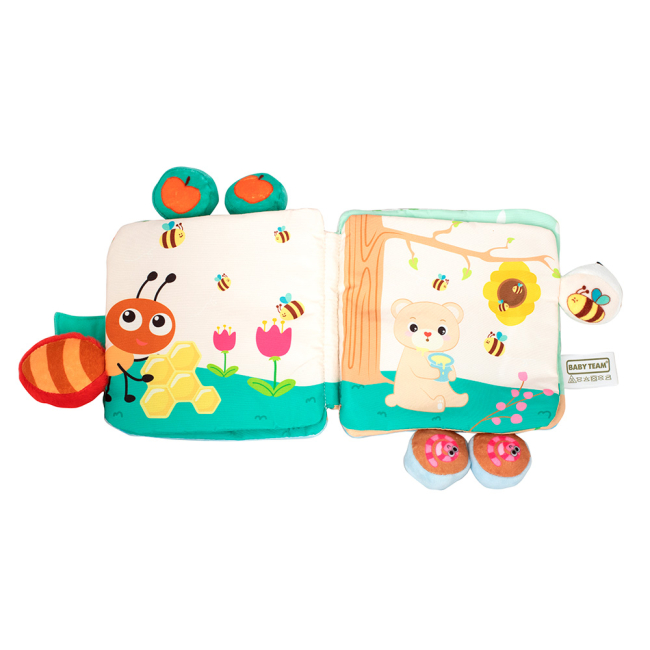 Развивающие игрушки - Развивающая книжка Baby Team с погремушкой (8721)#3