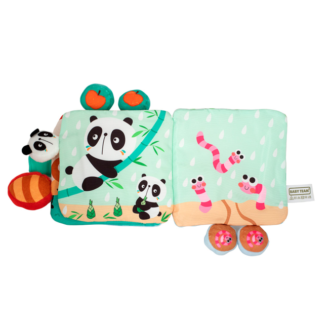 Развивающие игрушки - Развивающая книжка Baby Team с погремушкой (8721)#4