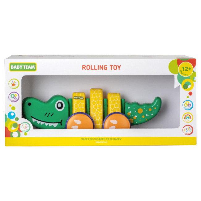 Розвивальні іграшки - Каталка Baby Team Крокодил (8664)#2