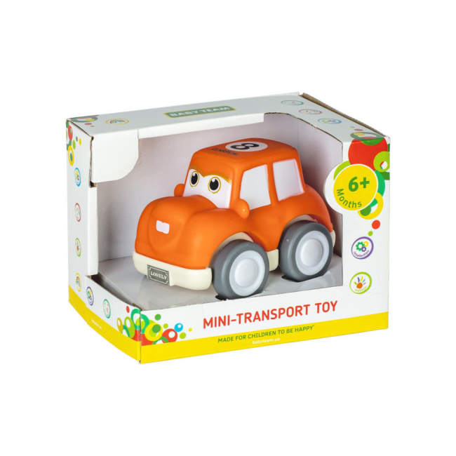 Машинки для малышей - Машинка Baby Team Мини транспорт оранжевая (8604/1)#3